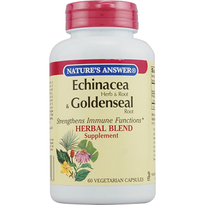 Picture of Nature&apos;s Answer Echinacea and Goldenseal Root - 60 Vegetarian Capsules