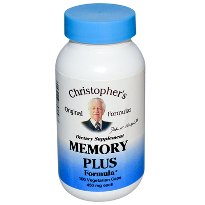 Picture of Christopher&apos;s Original Formulas Memory Plus Formula - 450 mg -100 Caps