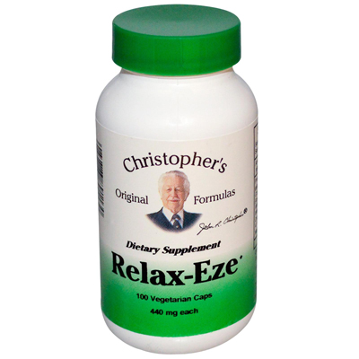 Picture of Dr. Christopher&apos;s Formulas Christopher&apos;s Original Formulas  Relax-Eze  440 mg Each  100 Veggie Caps - 100 Vcaps