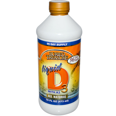 Picture of Buried Treasure Liquid D3 with K2 - 16 fl oz