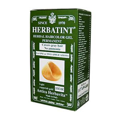 Picture of Herbatint Permanent Herbal Haircolour Gel 10 DR Light Copperish Gold - 135 ml - SPN-0227058