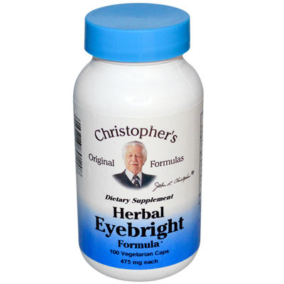 Christopher's Herbal Eyebright - 450 mg - 100 Vegetarian Capsules