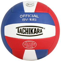 Picture of Tachikara USA SV18S.SWR Composite Leather Volleyball - Red-White-Royal