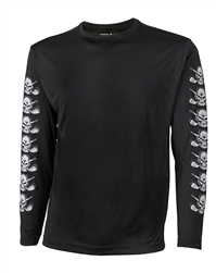 Picture of Tattoo Golf SS010A-LB High Performance Long Sleeve Sport Shirt - Black - Large
