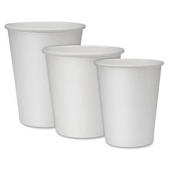Genuine Joe GJO19046CT Hot Cups- Single- 10oz.- 1000-CT- White