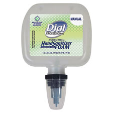 Picture of Dial Corporation DPR05085 Foam Hand Sanitizer Refill- for Dispenser- 40.6oz.- 3-PK-Clear