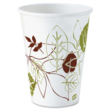 Picture of Dixie Foods DXE2342WSCT Hot Cups- Polylined- 12oz.- 500-CT- Pathways-White