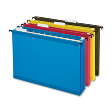 Picture of Esselte ESS09313 Hanging Pockets&#44; Lgl&#44; 3.5 in. Cap&#44; 4-PK&#44; Assorted