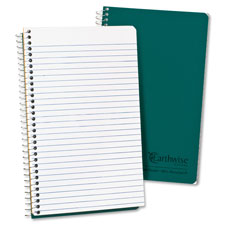 ESS25400 Wirebound Notebook-Narrow Ruled-80 Sheets-8 in. x 5 in.-Green Cover