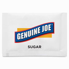 Picture of DDI 933324 Genuine Joe Sugar Packets  1200/PK  White 