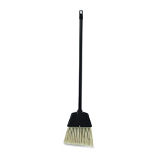 Picture of Genuine Joe GJO02408 Angled Broom- for Lobby Dust Pan Kit- Plastic- Black