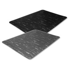 Picture of Genuine Joe GJO71211 Marble Top Mats- Anti-Fatigue- 2 ft. x 3 ft. x .5 ft.- Black Marble