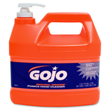 Picture of Gojo GOJ095504CT Hand Cleaner&#44;Orange Pumice&#44; with Baby Oil&#44;1 Gal&#44;4-CT&#44;Citrus