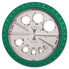 Picture of Helix HLX36002 Angle-Circle Maker- Protractor-Compass- 360 Degrees