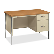Picture of The Hon Company HON34962CL Double Pedestal Desk- 60 in. x 30 in. x 29.5 in.- Harvest-Putty
