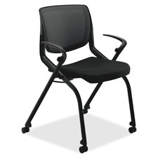 Picture of The Hon Company HONMN202ONCU10 Nesting Chair&#44; 23 in. x 23.75 in. x 34 in.&#44; Black