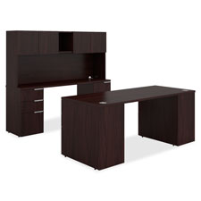 Picture of The Hon Company HONVHBF72N Hutch Stack-On&#44; 4-Door&#44; 72 in. x 14.5 in. x 35 in.&#44; Mahogany