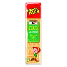 Picture of DDI 934038 Keebler Club/Cheddar Crackers  1.8 oz  8 Crackers/PK  12/BX Case of 3