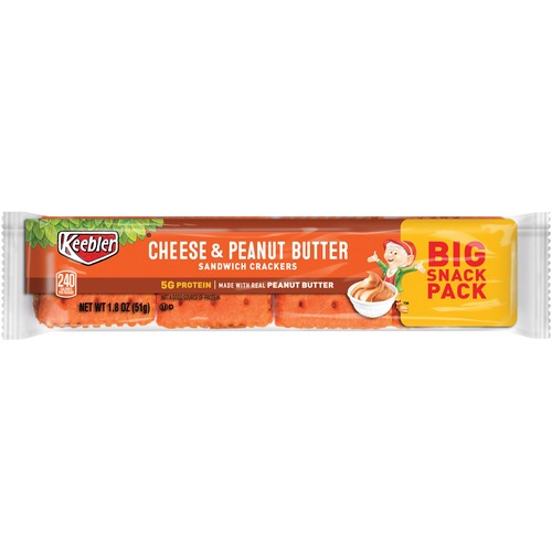 Picture of DDI 934039 Keebler Cheese/Peanut Butter Crackers  1.8 oz   1 pack of 12