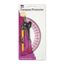Picture of Charles Leonard&#44; Inc LEO80960 Compass-Protractor Set&#44; 12 in. Compass&#44; 6 in. Plastic Protractor
