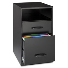 Picture of Lorell LLR18505 File Organizer&#44; 2-DR&#44; 14.25 in. x 18 in. x 24.5 in.&#44; Black