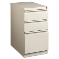 Picture of Lorell LLR49520 Mobile Pedestal File- B-B-F-15 in. x 19.88 in. x 27.75 in.- Putty