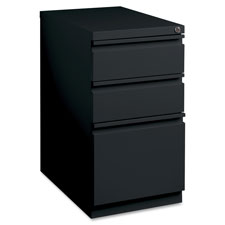 Picture of Lorell LLR49521 Mobile Pedestal File- B-B-F-15 in. x 19.88 in. x 27.75 in.- Black