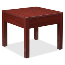 Picture of Lorell LLR61623 Corner Table- 24 in. x 24 in. x 20 in.- Mahogany