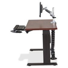 Picture of Lorell LLR81958 Table Top&#44; for Electric Ht-Adj. Base&#44; 24 in. x 60W in.&#44; Mahogany