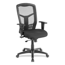 Picture of Lorell LLR86205 Exec High-Back Swivel Chair- 28.5 in. x 28.5 in. x 45 in.- Black