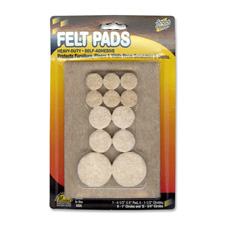Master Caster MAS88499 Felt Pads- Assorted Combo- 25-PK- Beige