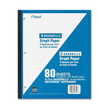 Wireless Neatbook,1-Sub,Quad Rule,11 in. x 8.5 in.,80 Shts,WE
