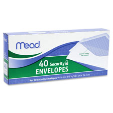 Picture of Mead MEA75214 Security Envelopes- No. 10- 40-PK- White