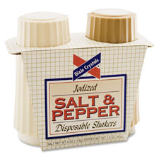 Picture of Diamond Crystal Brands MKLSN16010 Salt-Pepper Shakers- 4 oz Salt- 1.5 oz Pepper- 2-PK