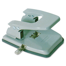 Picture of Skilcraft NSN2247589 2 Hole Punch&#44; .25 in. Size&#44; 25 Sheet Capacity&#44; Gray