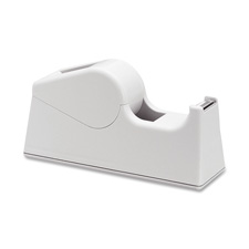 Picture of Skilcraft NSN2402417 Tape Dispenser- Plastic- Holds 1 in. W Tape- 3 in. Core- GY Base