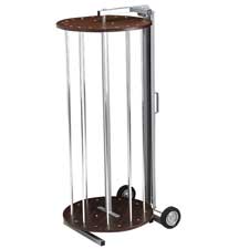 Picture of Pacon PAC67542 Rotary Rack-Kraft Rolls- for 48 in. Rolls- 24 in. x 58 in. x 28 in.- Gray