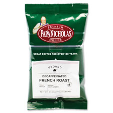 Picture of Papanicholas Coffee Co PCO25186 Premium Coffee- Pre-Ground- 2.5oz.- Decaf- French Roast