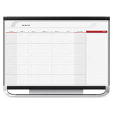 Picture of Quartet QRTCP32P2 Erase Mnthly Wall Calendar- with Marker-3 ft. x 2 ft.- Graphite Frame