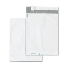 QUA46190 Poly Envelopes with Perforation- Plain- 9 in. x 12 in.- 100-PK- White -  Quality Park