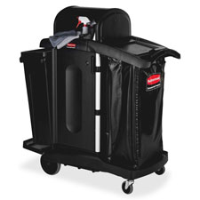 Picture of Rubbermaid Commercial Products RCP1861427 High Security Executive Cart- 22 in. x 48.25 in. x 53.5 in.- BK