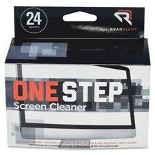 Picture of Read-Right REARR1209 One Step CRT Screen Cleaning Wipes- 24 Foil Packets