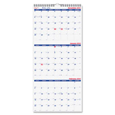 Picture of Rediform REDC171128 Wall Calendar&#44; 3 Month display&#44; Jan-Dec&#44; 12.25 in. x 27 in.