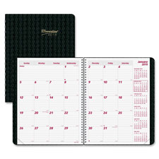 Picture of Rediform REDCB1200VBLK Monthlly Planner- 2PPM- 14Mth Dec-Jan- 8.88 in. x 7.13 in.- BK