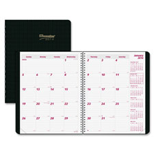 Picture of Rediform REDCB1262VBLK Monthly Planner, 14Mths Dec-Jan, 2PPM, 8.5 in. x 11 in., BK