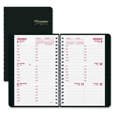 Picture of Rediform REDCB75VBLK Weekly Planner- 2PPW- 12Mth Jan-Dec- 8 in. x 5 in.- Black