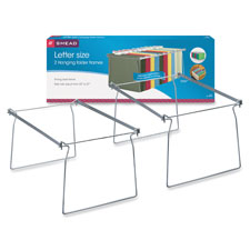 Hanging Folder Frame, Letter, 2-PK, Steel, Gray