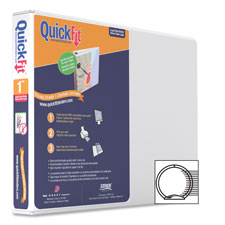 Stride- Inc. Landscape Binder- 1 in. Ring- 8.5 in. x 11 in.- White