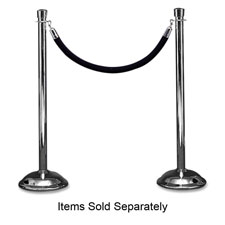 TCO11116 Velour Rope- 6 ft. Long- Black