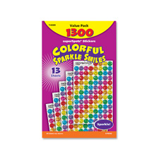 Picture of Trend Enterprises TEPT46909 Stickers&#44; Colorful Sparkle Smiles&#44; 1300 Stickers&#44; Multi
